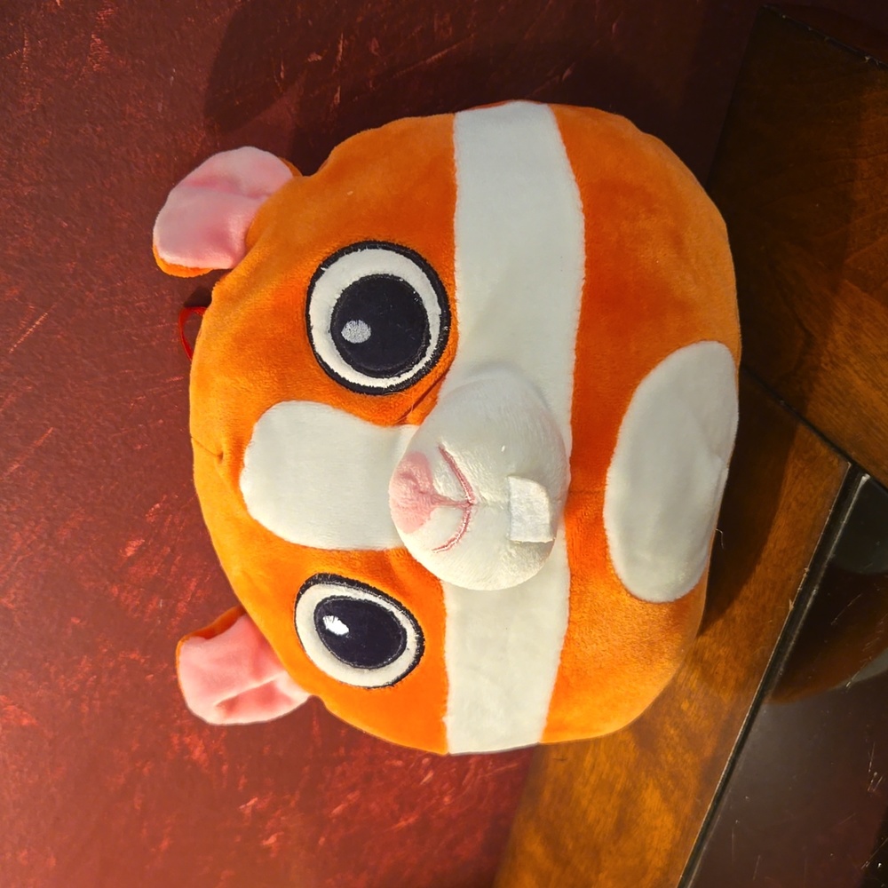 Classic Toy Company  - Hamster Plush - Orange & White - Pre-loved